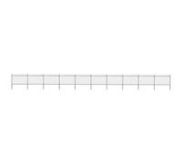 vidaXL Cl?ture de jardin avec dessus en lance Acier 17 x 1,2 m Noir