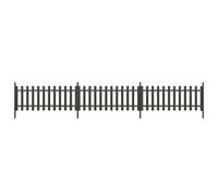 vidaXL ClÃ¿ture Ã piquets avec poteaux 3 pcs WPC 614x80 cm