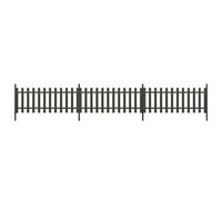 vidaXL Clÿture à piquets avec poteaux 3 pcs WPC 614x80 cm