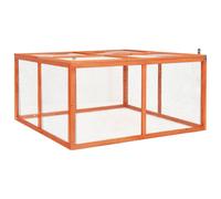 Vidaxl Clapier 124x120x60 Cm Bois De Sapin Massif