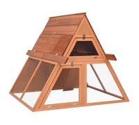 vidaXL Clapier 152x127x109,5 cm Bois de sapin massif