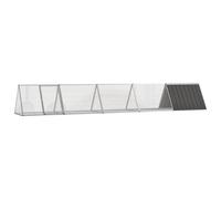 Vidaxl Clapier Anthracite 504,5x80,5x71 Cm Acier Galvanisé