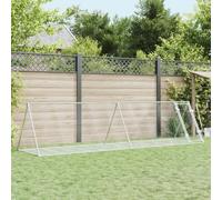 Vidaxl Clapier Argenté 400x105x91 Cm Acier Galvanisé