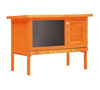 vidaXL Clapier d'extérieur Enclos pour petits animaux 1 niveau Bois