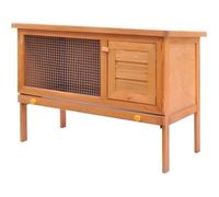 vidaXL Clapier d'extérieur Enclos pour petits animaux 1 niveau Bois 170157