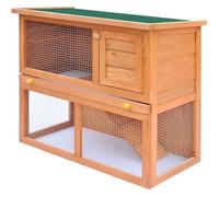 vidaXL Clapier d'extérieur Enclos pour petits animaux 1 porte Bois 170158