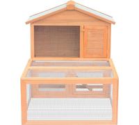 vidaXL Clapier en bois pour petits animaux/lapins