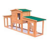 Vidaxl Clapier Large Pour Petits Animaux Avec Toits Bois