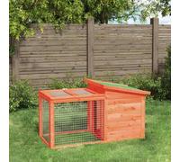 Vidaxl Clapier Marron 100,5x54x55 Cm Bois De Pin Massif