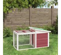 Vidaxl Clapier Moka 100,5x54x55 Cm Bois De Pin Massif