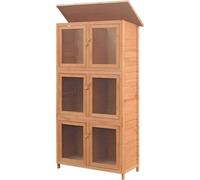 vidaXL Cage pour animaux 6 compartiments Bois 170347