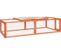 vidaXL Clapier pour lapins 183x90x46,5 cm Sapin massif