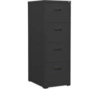 Classeur Noir 46x62x102,5 cm Acier Armoire à Dossiers Stockage Fichiers vidaXL