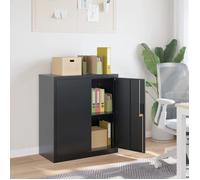 vidaXL Classeur anthracite 79x40x90 cm acier, armoire à dossiers, armoire de rangement, armoire de bureau, armoire de classement, unité de rangement Anthracite