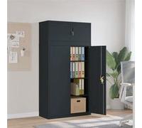 vidaXL Classeur anthracite 90x40x180 cm Acier 3188331 Gris G