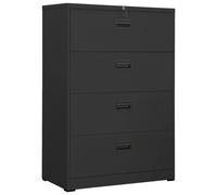 Vidaxl Classeur Anthracite 90x46x134 Cm Acier Gris
