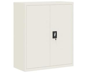 vidaXL Classeur Blanc 90x40x105 cm Acier