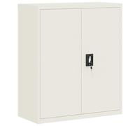 vidaXL Armoire à dossiers 90x40x105 cm Acier Blanc