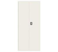 Vidaxl Classeur Blanc 90x40x200 Cm Acier Blanc