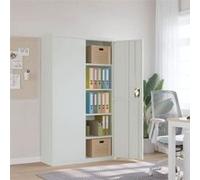 vidaXL Classeur gris clair 105x40x180 cm acier
