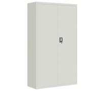 vidaXL Classeur Gris Clair 105x40x180 cm Acier, Armoire à dossiers, Armoire de Rangement, Armoire de Bureau, Armoire de classement, unité de Rangement