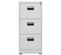 Vidaxl Classeur Gris Clair 46x62x102,5 Cm Acier Gris
