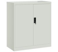 Vidaxl Classeur Gris Clair 79x40x90 Cm Acier Gris