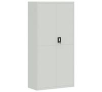 vidaXL Classeur gris clair 90x40x180 cm acier, armoire à dossiers, armoire de rangement, armoire de bureau, armoire de classement, unité de rangement