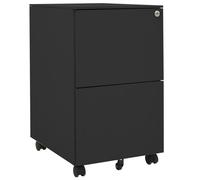 Vidaxl Classeur Mobile Anthracite 39x45x67 Cm Acier Gris