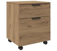 vidaXL Classeur mobile de bureau avec roues, chêne artisanal, 45x38x54 cm