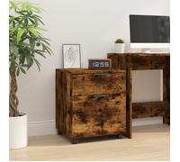 vidaXL Classeur mobile avec roues Chêne fumé 45x38x54 cm Bois 817135