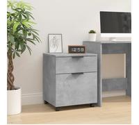 Classeur mobile avec roues Gris béton 45x38x54 cm Gris béton G