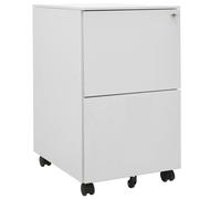 Vidaxl Classeur Mobile Gris Clair 39x45x67 Cm Acier Gris