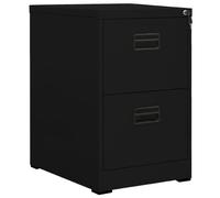 Classeur Anthracite 46x62x133 cm Acier Armoire Dossiers Fichiers Bureau vidaXL