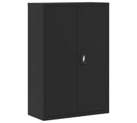 vidaXL Classeur armoire de classement 90x40x140 cm acier noir