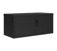 vidaXL Classeur noir 90x40x145 cm acier