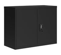 vidaXL Classeur 339722 - armoire à dossiers en acier 90x40x70 cm noir