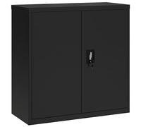 Vidaxl Classeur Noir 90x40x90 Cm Acier Noir