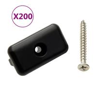 Clips de fixation et vis 200 pcs Plastique et inox 304