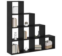 vidaXL Cloison bibliothèque Chêne noir 131,5 x 29 x 131,5 cm, séparateur autoportant, grand rangement