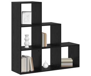 vidaXL Cloison Bibliothèque 6 Niveaux 99 x 29 x 99 cm Chêne Noir