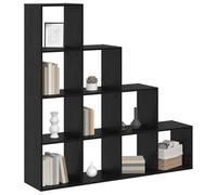 vidaXL Cloison Bibliothèque Chêne Noir 131,5 x 29 x 131,5 cm, Rangement spacieux, étagère rectangulaire Moderne, Polyvalente, Durable et Pratique pour Exposer Vos Objets