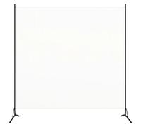 vidaXL Cloison de séparation 1 panneau Blanc crème 175x180 cm
