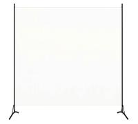 vidaXL Cloison de séparation 1 panneau Blanc crème 175x180 cm