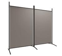 vidaXL Cloison de séparation 2 panneaux pliables tissu anthracite 175x180 cm