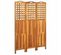 vidaXL Cloison de séparation 3 panneaux 121x2x170 cm Bois d'acacia