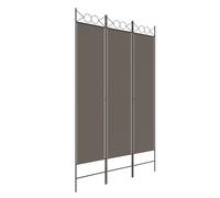 vidaXL Cloison de séparation 3 panneaux Anthracite 120x200 cm Tissu