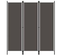 vidaXL Cloison de séparation 3 panneaux Anthracite 150x180 cm