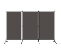 Cloison de séparation 3 panneaux Anthracite 260x180 cm