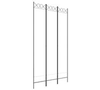vidaXL Cloison de séparation 3 panneaux Blanc 120x220 cm Tissu Blanc